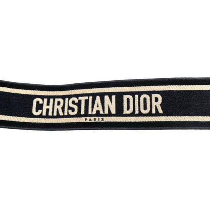 Christian Dior Canvas Embroidered Shoulder Strap Blue 4 of 8