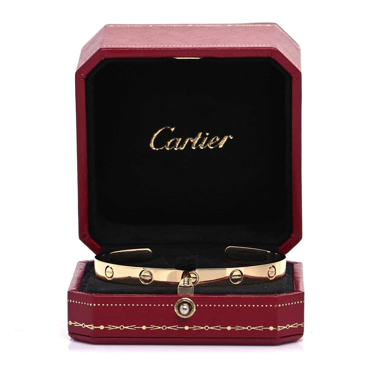 Cartier 18K Yellow Gold LOVE Cuff Bracelet 18 5 of 5