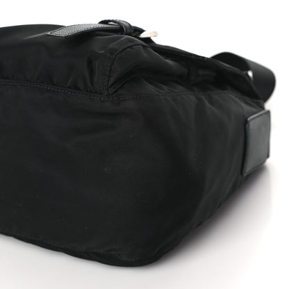 Prada Tessuto Nylon Saffiano Vela Messenger Bag Black 9 of 9