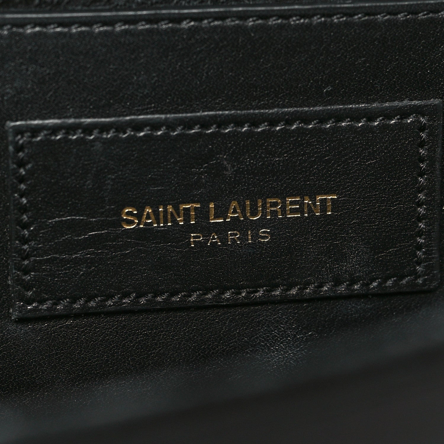 Saint Laurent Calfskin Classic Monogram Tassel Clutch Black 6 of 14