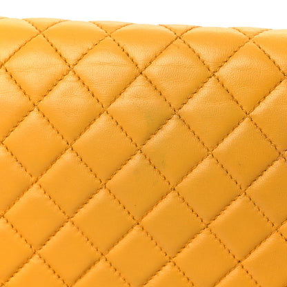 Chanel Lambskin Quilted Medium Boy Flap Yellow 23 of 27