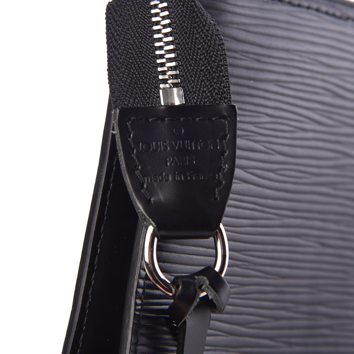 Louis Vuitton Epi Pochette Accessories 24 Black 6 of 10