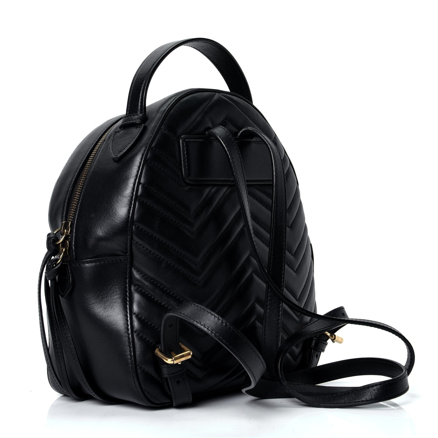 Gucci Calfskin Matelasse GG Marmont Backpack Black 2 of 4