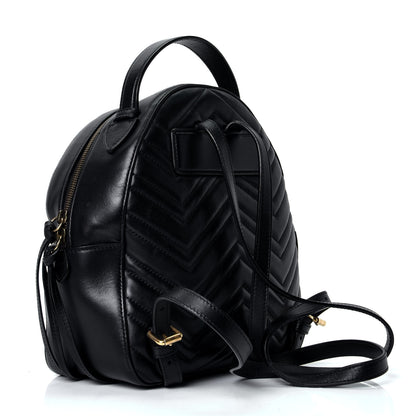 Gucci Calfskin Matelasse GG Marmont Backpack Black 2 of 4