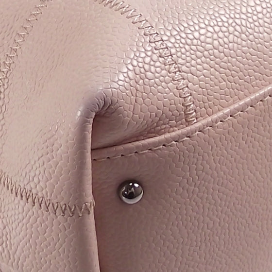 Chanel Caviar Square Stitched Tote Pink 5 of 12