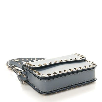 Valentino Garavani Vitello Rockstud Flap Crossbody Bag Stone 4 of 10