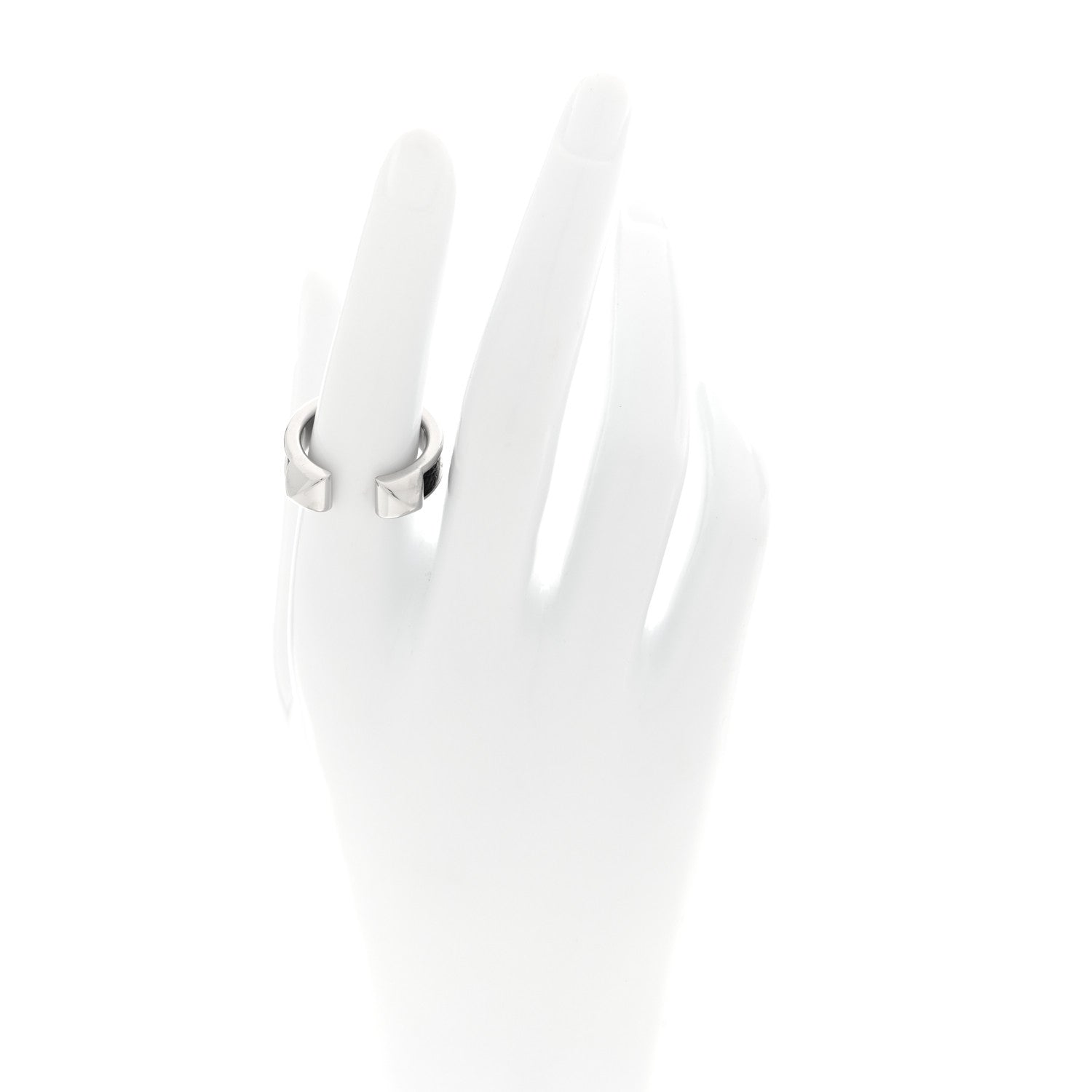 Hermes Madame Calfskin Athena Ring 55 89 Black 2 of 5