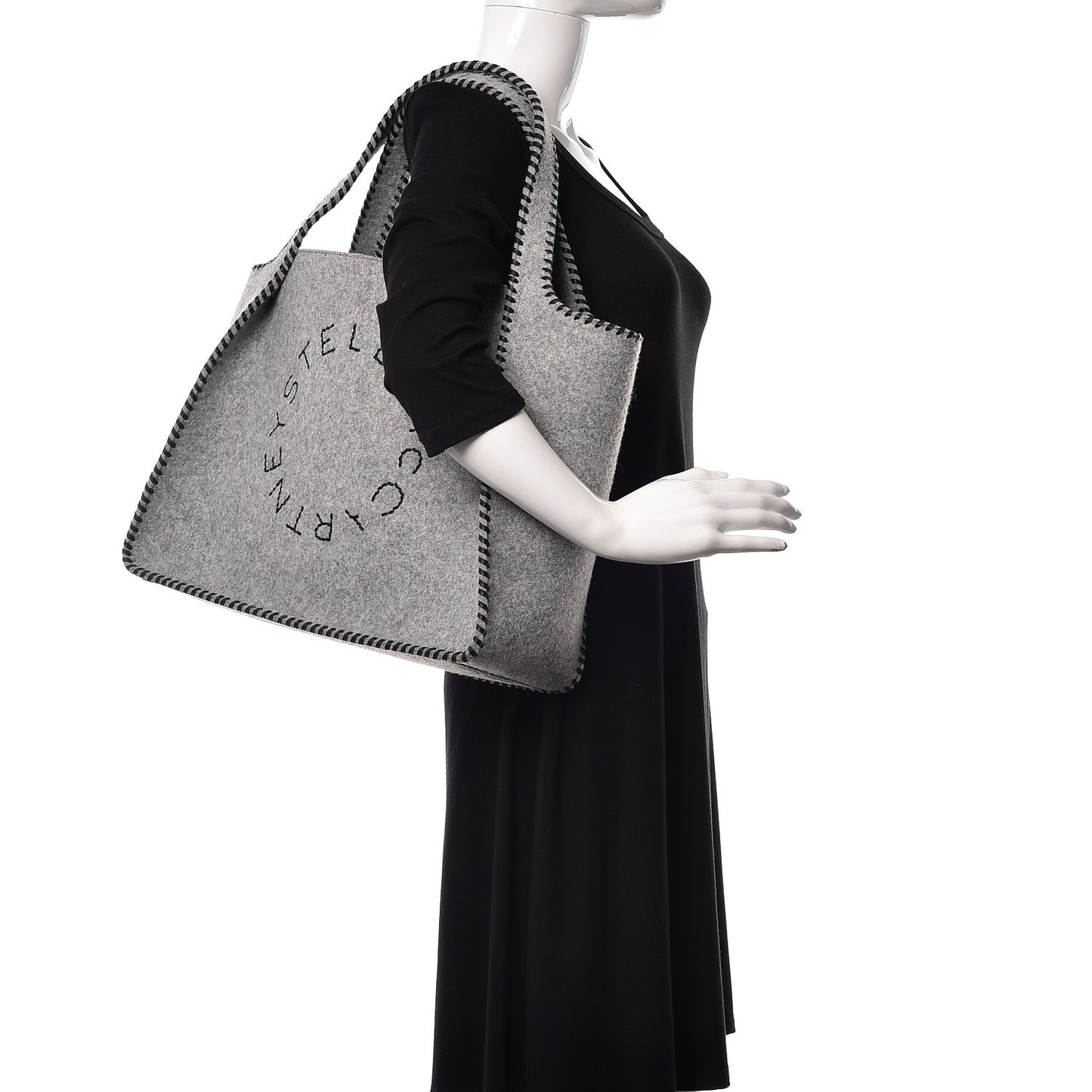 Eco Felt East West Tote Smoke Slate