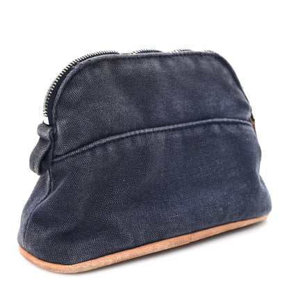 Hermes Cotton Canvas BoCotton Canvas Mini Mini Bolide Travel Cosmetic Pouch Black 3 of 6