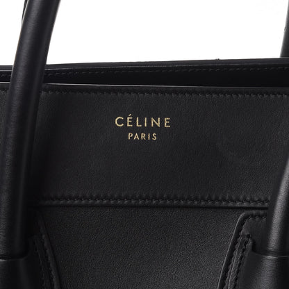 Celine Smooth Calfskin Mini Luggage Black 6 of 17
