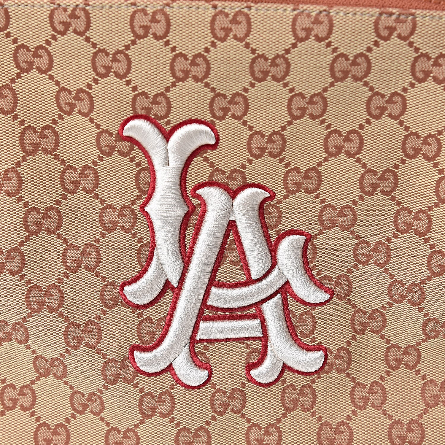 Gucci X MLB GG Monogram LA Dodgers Large Backpack Beige Ruggine Ivory 11 of 11