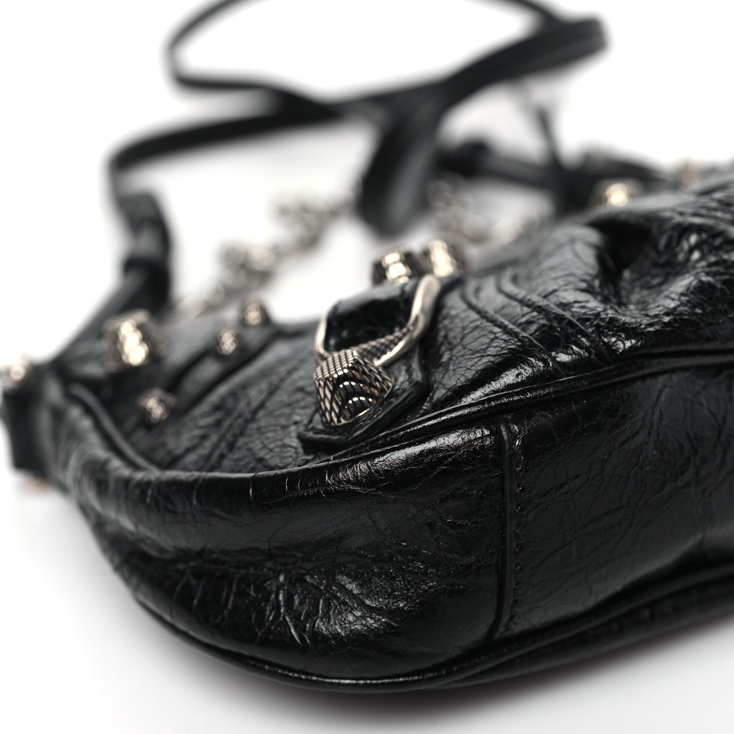 Agneau Arena Le Cagole Mini Purse With Chain Black