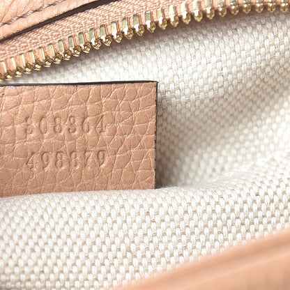 Gucci Pebbled Calfskin Small Soho Disco Bag Camelia 9 of 14