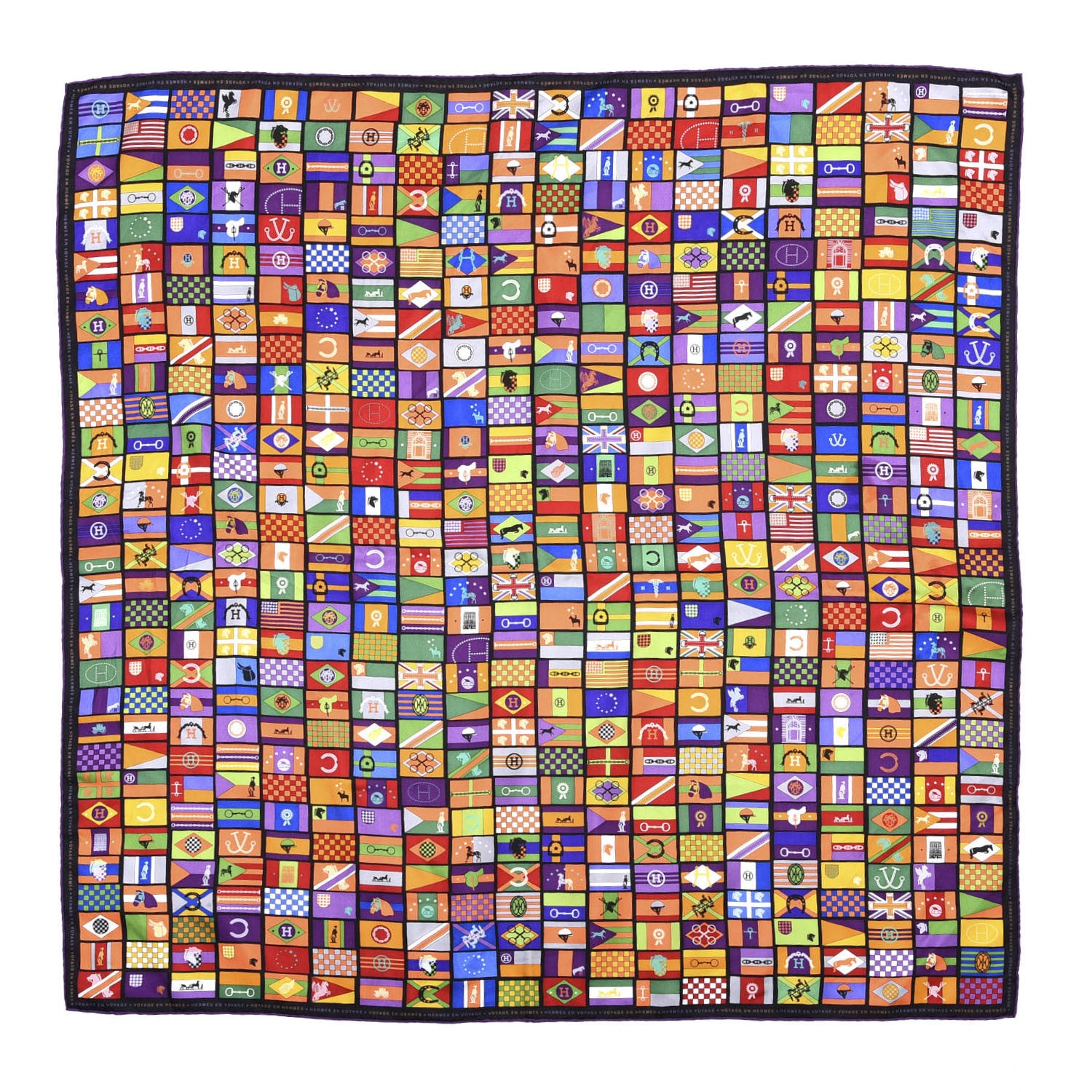 Hermes Silk en Voyage Stole Scarf 90 1 of 3