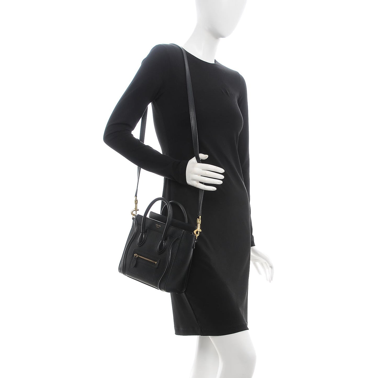 Smooth Calfskin Nano Luggage Black