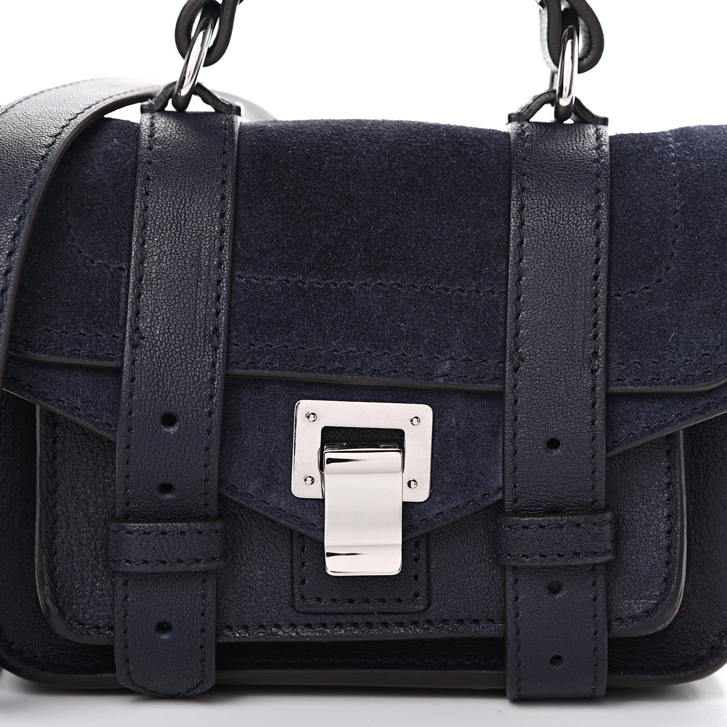 Suede Micro PS1 Satchel Dark Navy