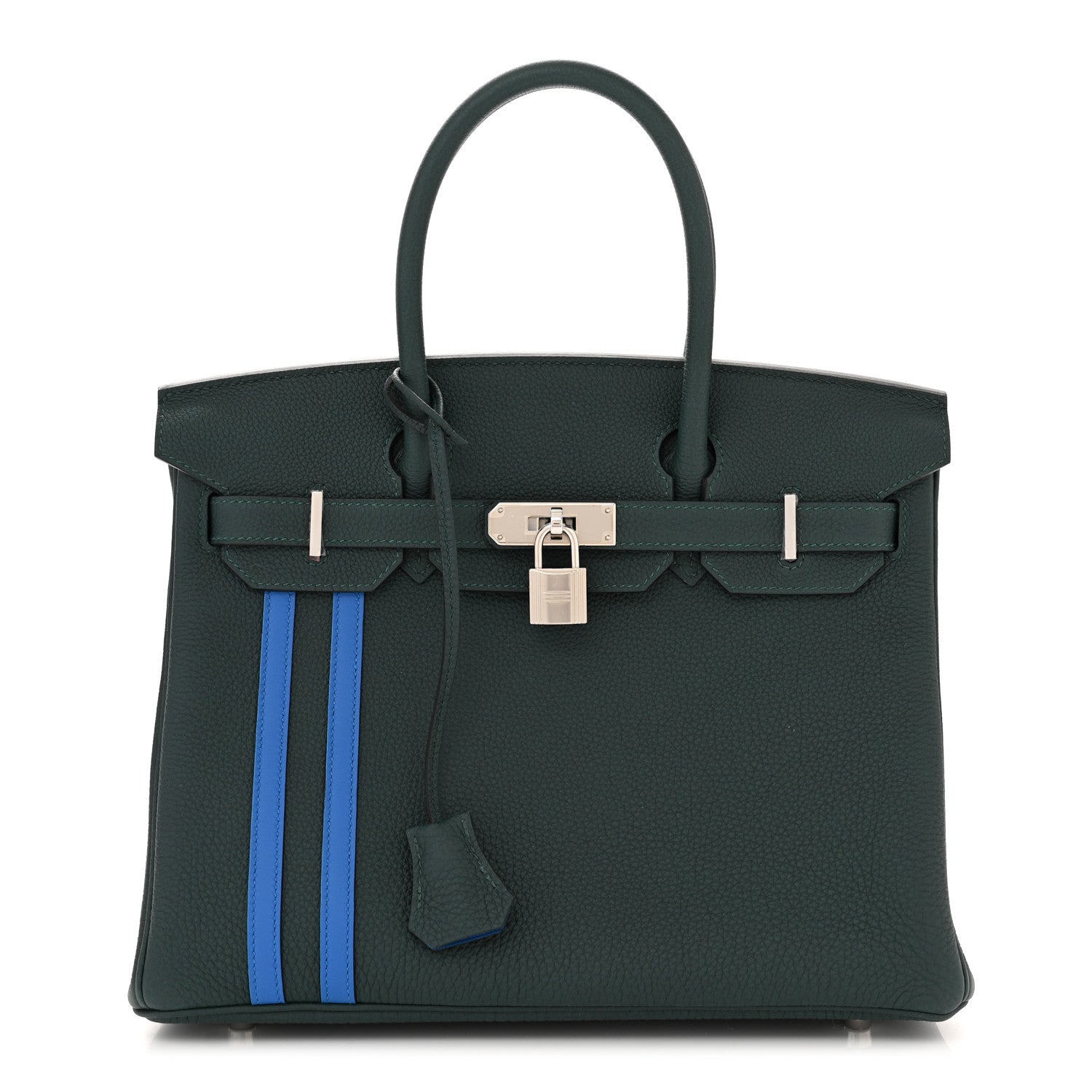 Hermes Togo Swift Officier Birkin 30 Vert Cypress Bleu Zellige 1 of 11