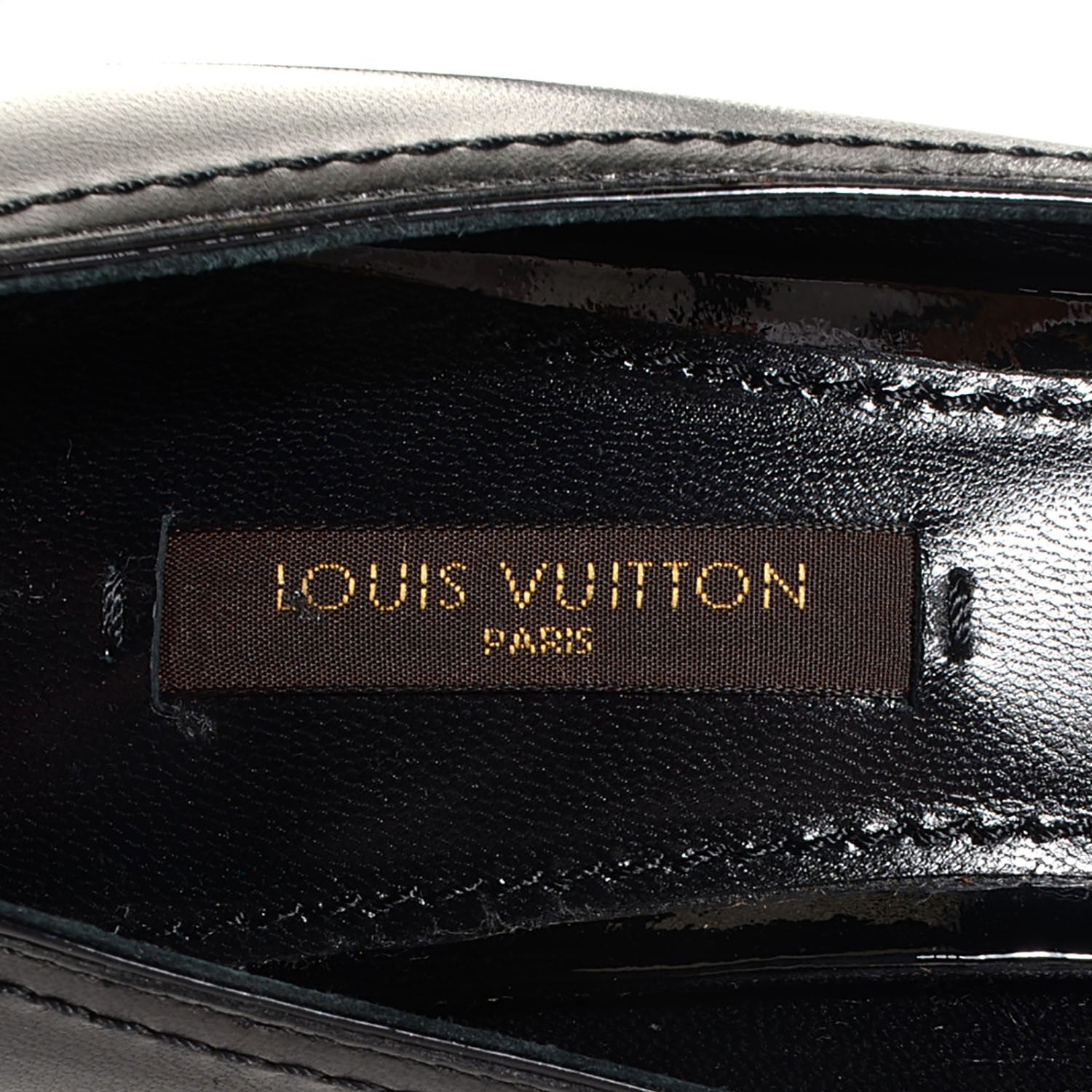 Louis Vuitton LOUIS VUITTON Leather Pointed Toe Cube Pumps 36 Black 3 of 8