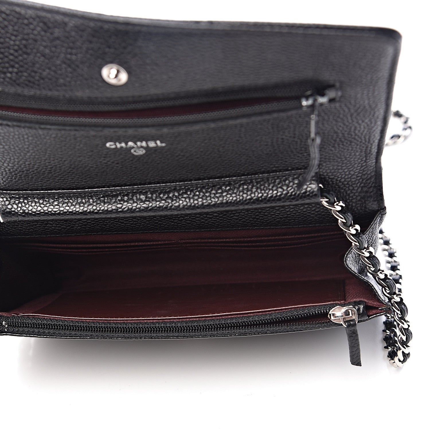 Chanel Caviar Quilted Wallet On Chain WOC Black 5 of 18