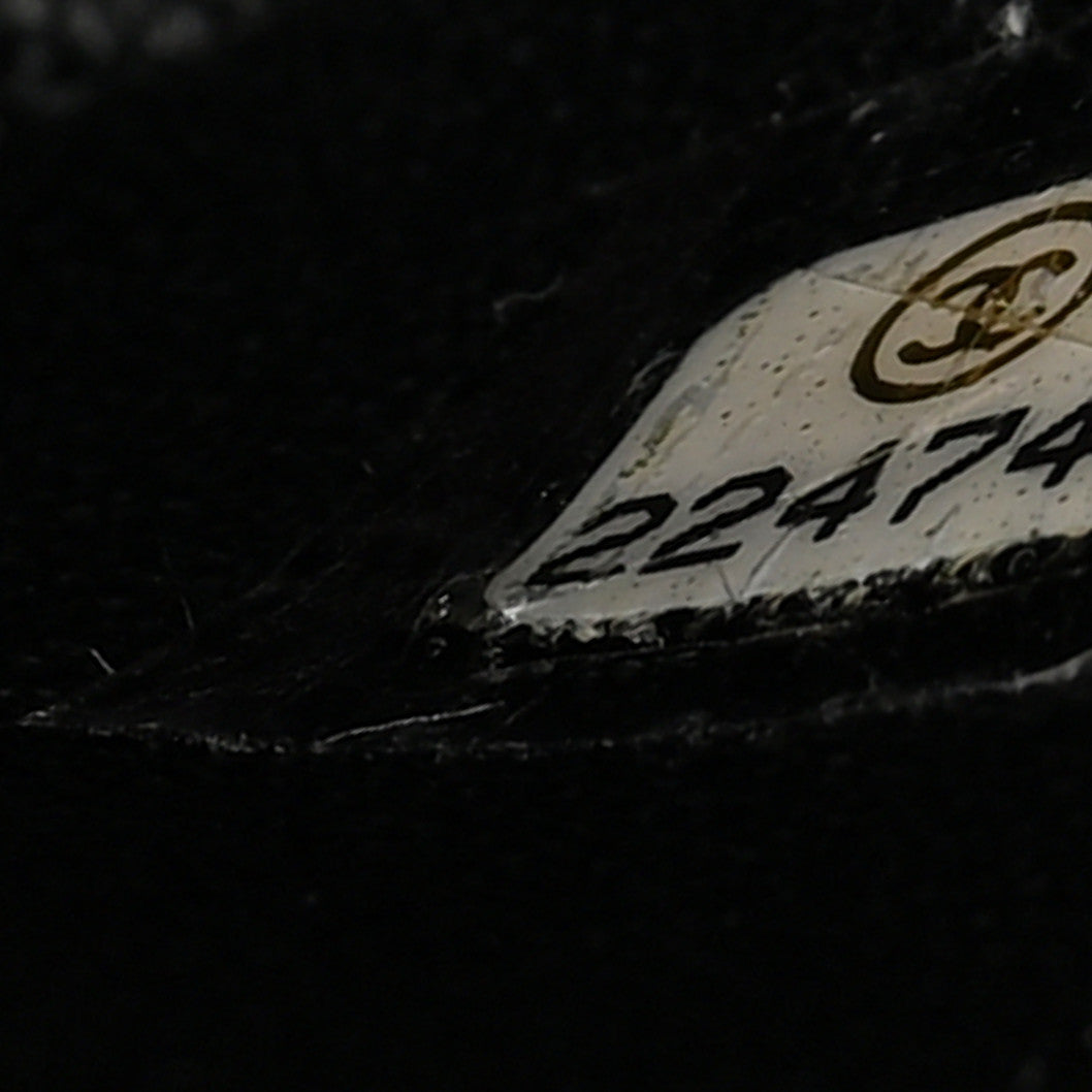 Chanel Lambskin Chevron Quilted Jumbo Double Flap Black 7 of 10