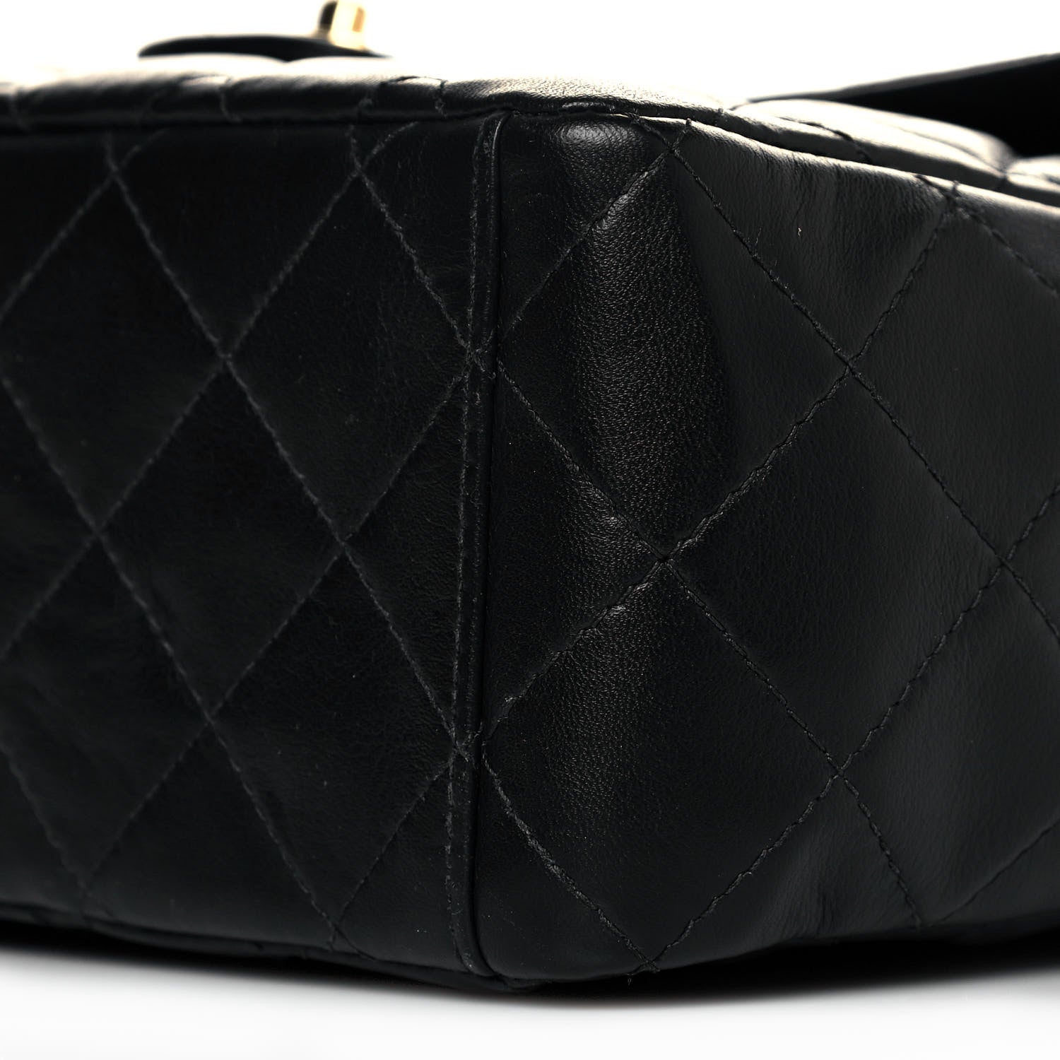 Chanel Lambskin Quilted Jumbo Single Flap Black 9 of 14