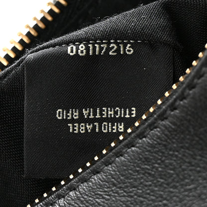 Fendi Vitello Grace Matte Mini Fendigraphy Hobo Bag Black 7 of 11