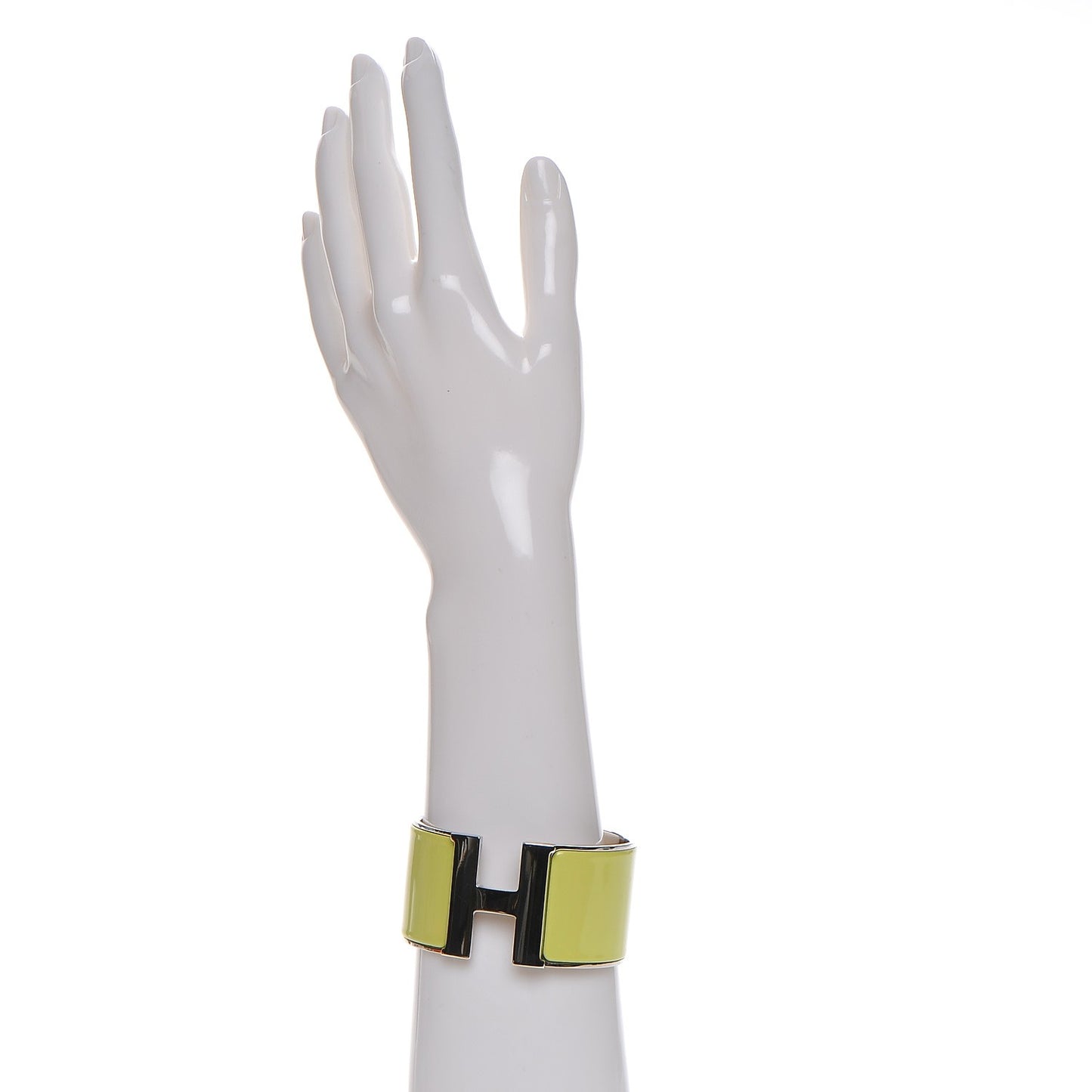 Enamel Extra Wide Clic Clac H Bracelet GM Soufre