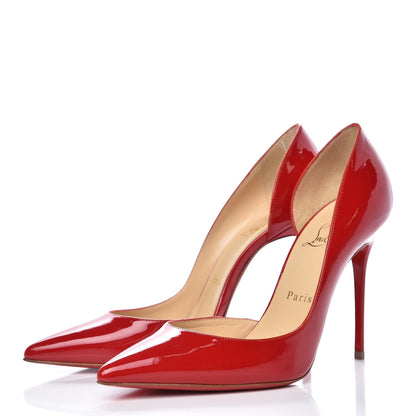 Christian Louboutin Patent Iriza 100 Pumps 37.5 Fraise 3 of 8
