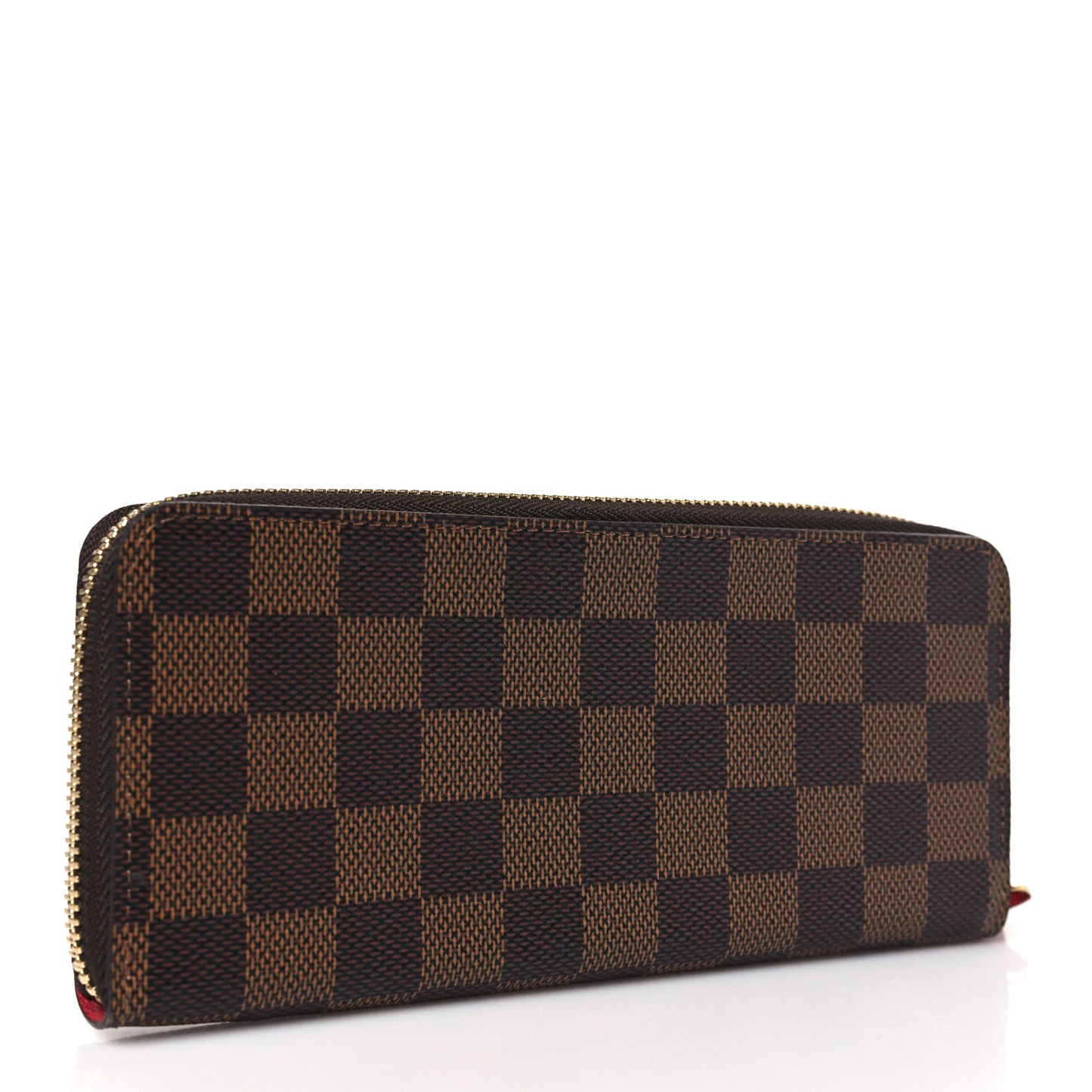 Damier Ebene Clemence Wallet Cherry