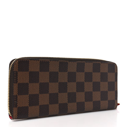 Louis Vuitton Damier Ebene Clemence Wallet Cherry 3 of 7