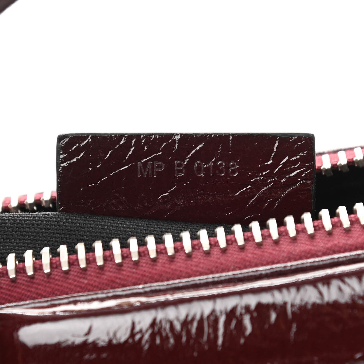 Crinkled Patent Calfskin Small Antigona Aubergine