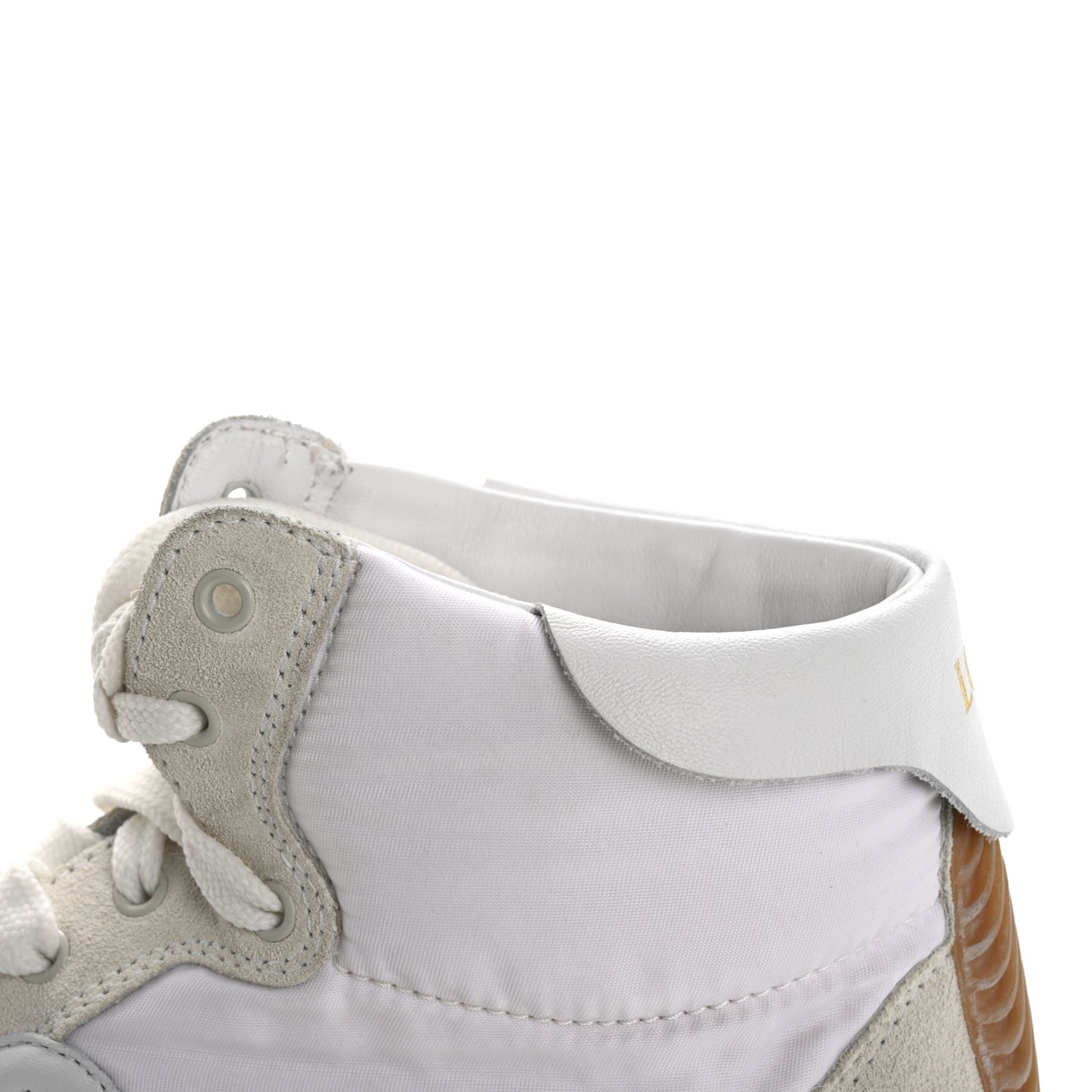 Nylon Suede Flow Retro Runner High Top Sneakers 37 White