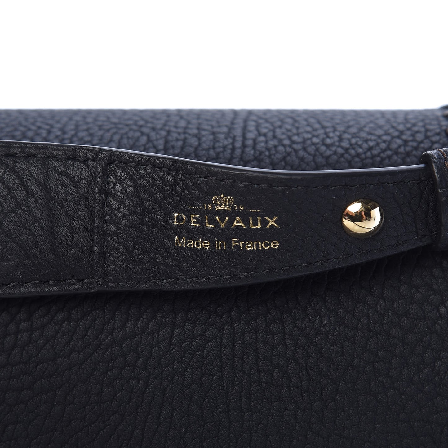 Crispy Calfskin Tribal Stitch MM Tempete Satchel Black Bronze