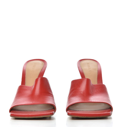 Bottega Veneta Lambskin Stretch Mule Sandals 38 Bright Red 2 of 8