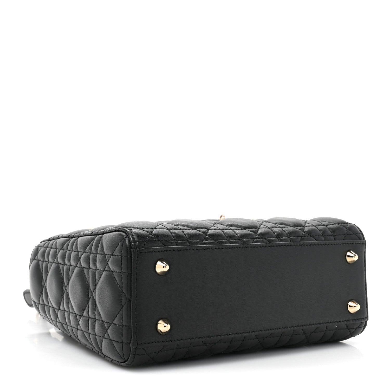 Christian Dior Lambskin Cannage Small Lucky Badges My Lady Dior Black 4 of 13