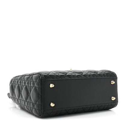 Christian Dior Lambskin Cannage Small Lucky Badges My Lady Dior Black 4 of 13