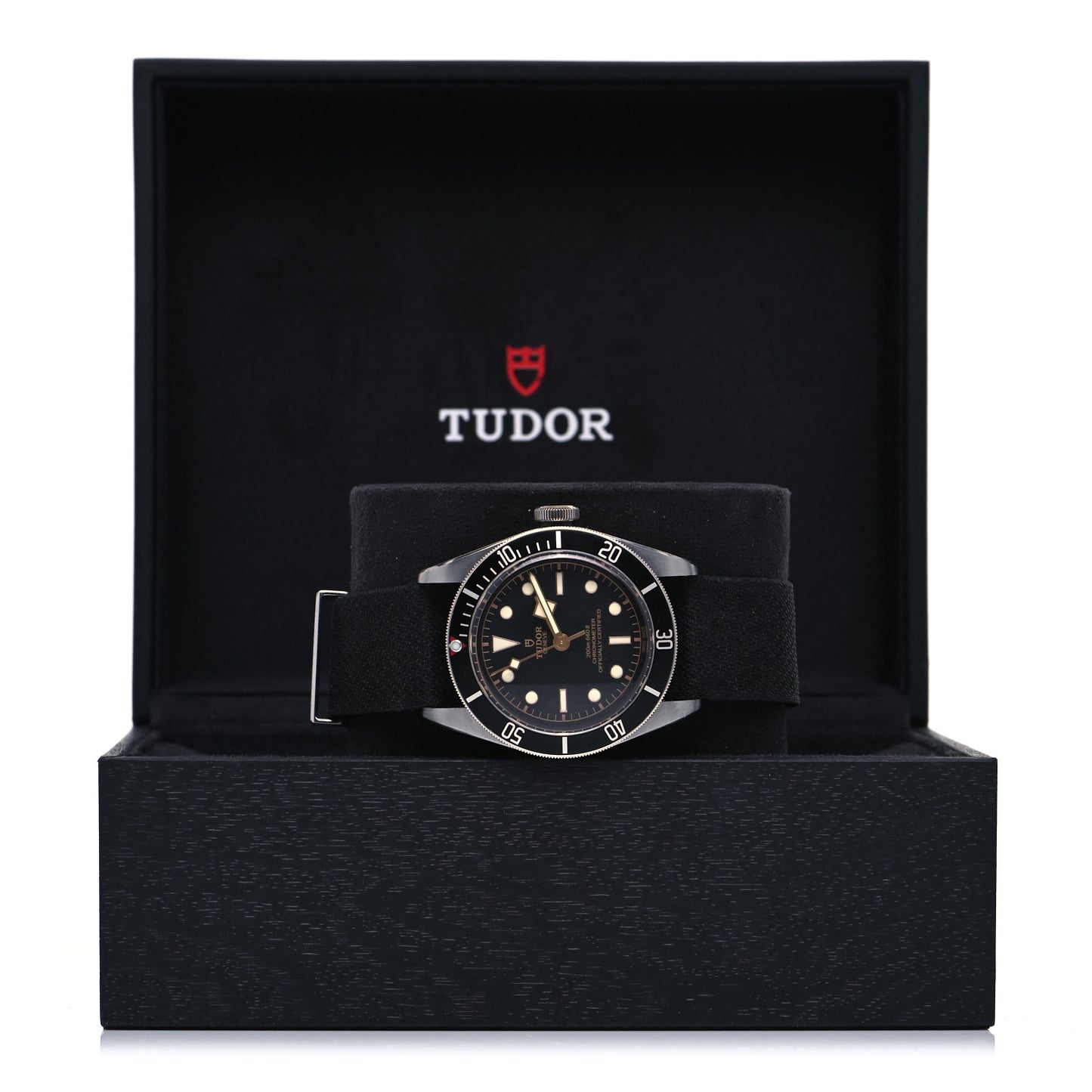 Stainless Steel Fabric 41mm Black Bay Automatic Watch Black 79230N