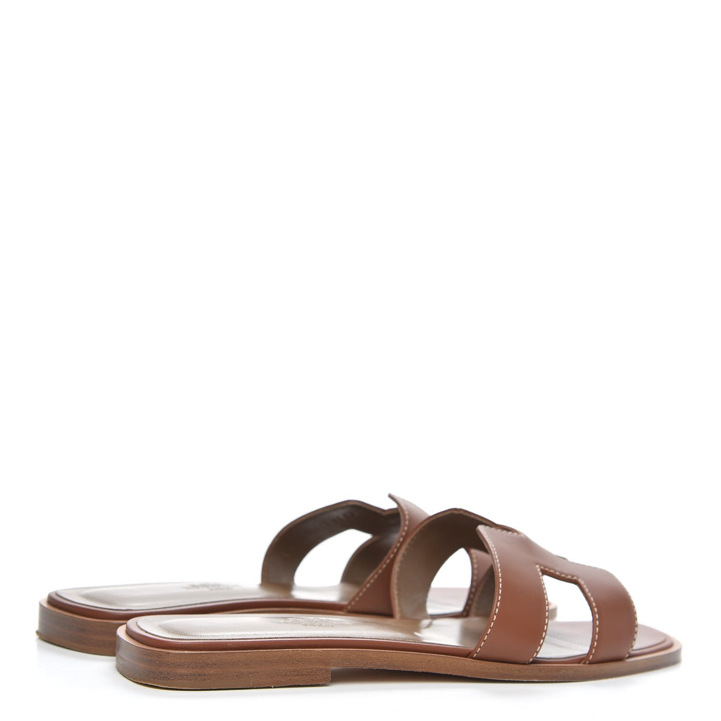 Box Calfskin Oran Sandals 36.5 Gold