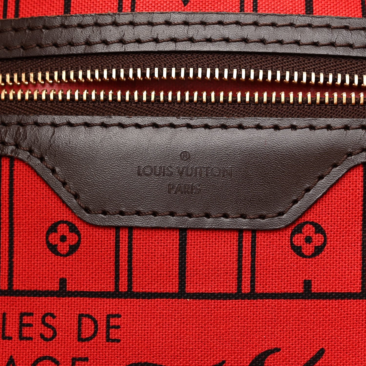 Louis Vuitton Damier Ebene Neverfull MM 6 of 13