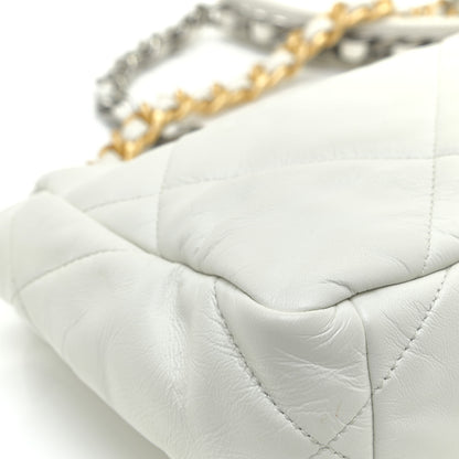 Chanel Lambskin Quilted Medium Chanel 19 Flap White 7 of 15