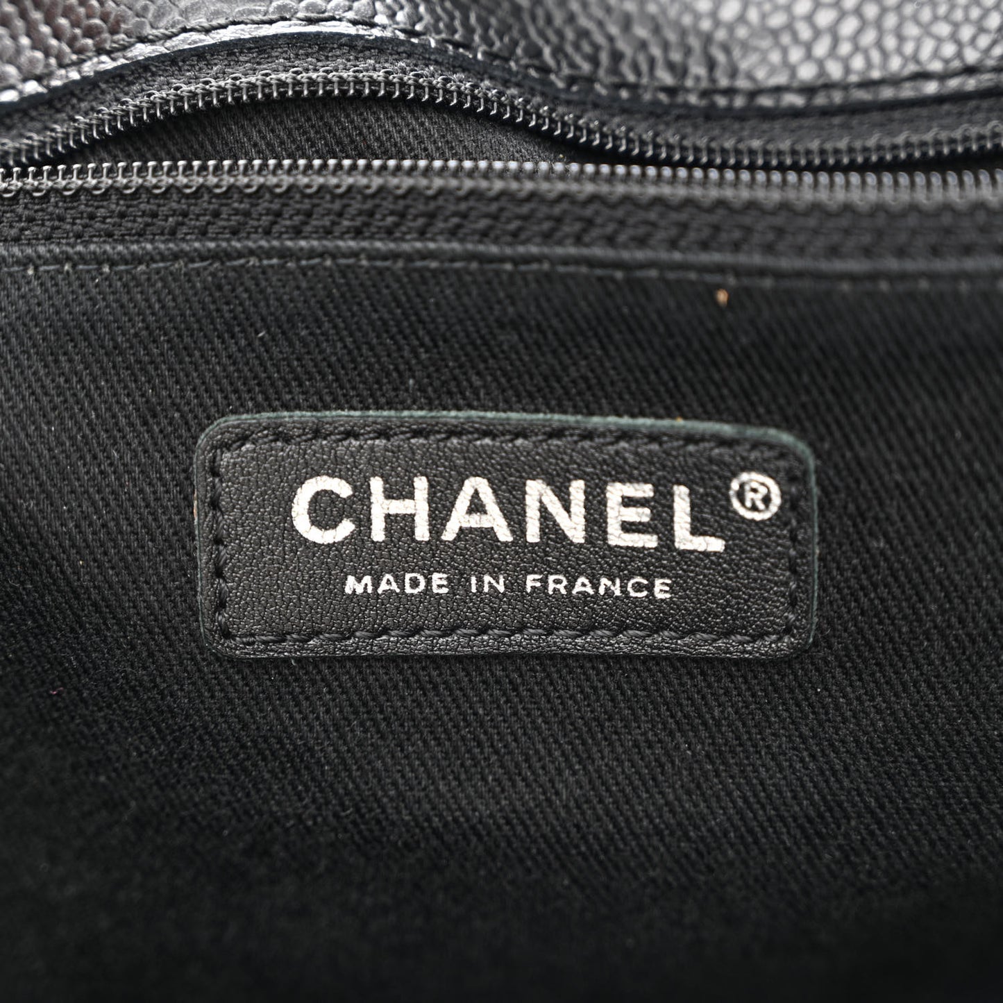 Caviar CC Timeless Shopping Tote Black