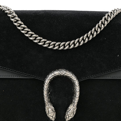 Gucci Suede Medium Dionysus Shoulder Bag Black 8 of 14