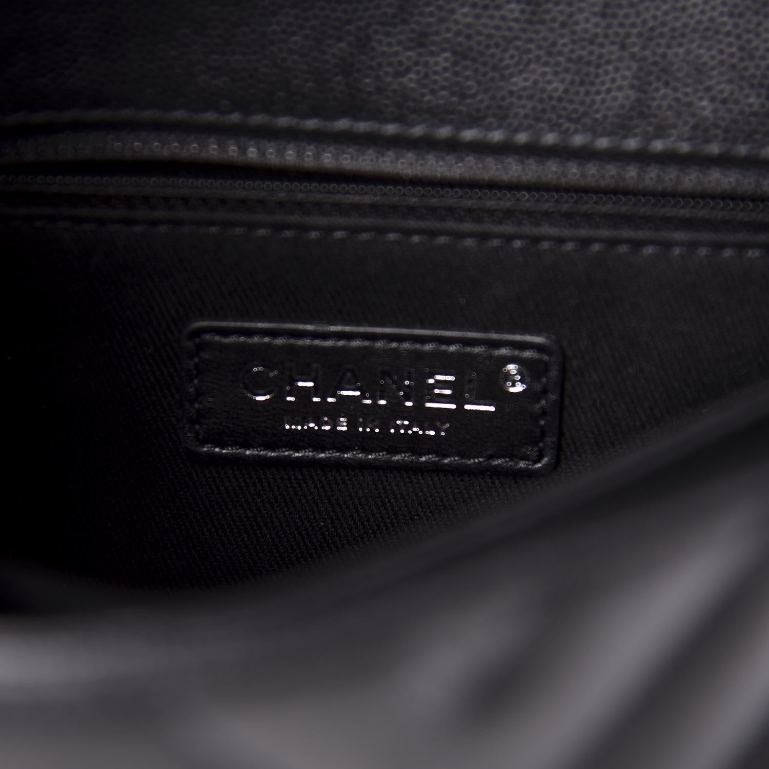 Chanel Caviar Chevron Quilted Mini Coco Handle Flap So Black 7 of 11