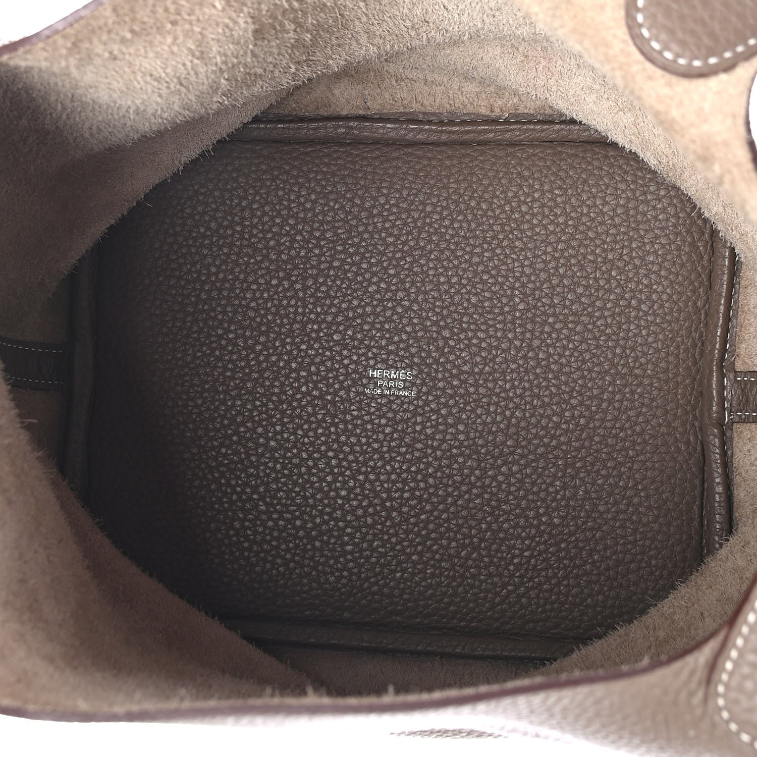 Hermes Taurillon Clemence Picotin Lock 22 MM Etoupe 5 of 9