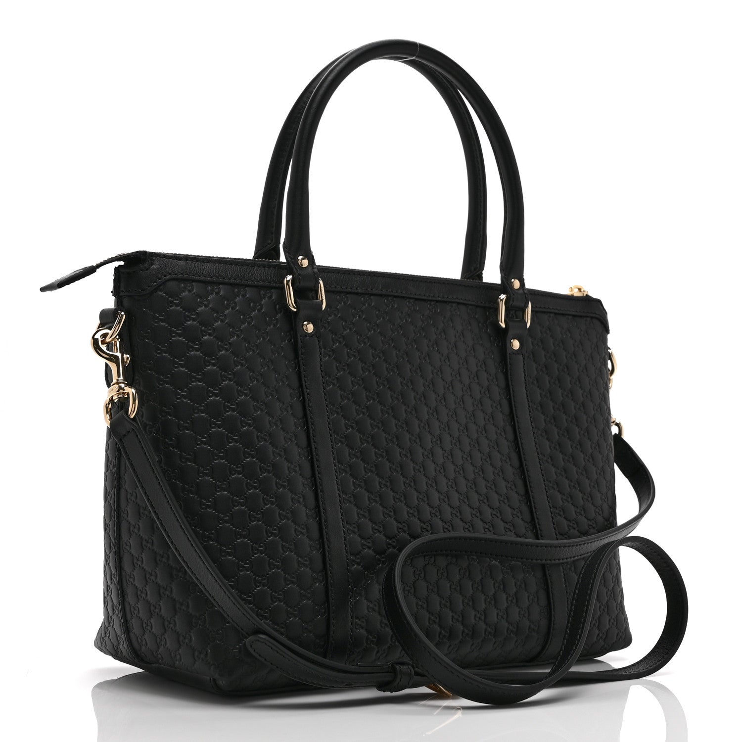 Gucci Soft Microguccissima Small Zippered Satchel Black 3 of 11