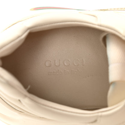 Gucci Calfskin Logo Womens Rhyton Sneakers 39 Ivory 17 of 20