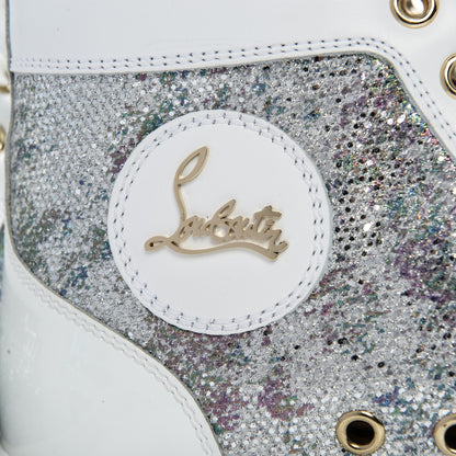 Christian Louboutin Glitter Bip Bip Strass Flat Sneakers 38.5 Version Multi 7 of 9