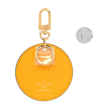 Louis Vuitton Monogram 2022 Christmas Animation New York Soho Bag Charm Key Ring Yellow 2 of 3