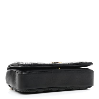 Burberry Grainy Calfskin Quilted Mini Lola Bag Black 4 of 9