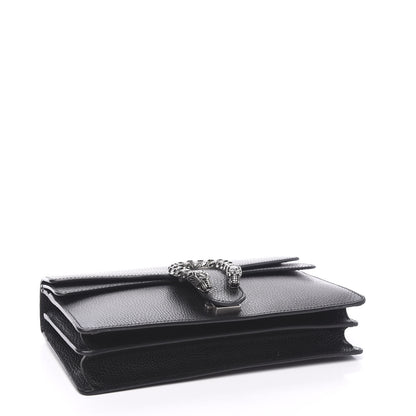 Gucci Pebbled Calfskin Small Dionysus Shoulder Bag Black 3 of 9